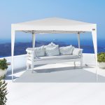 Gazebo pieghevole e regolabile in altezza 300x300x240/250 cm bianco Aktive | Decathlon