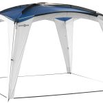 gazebo da spiaggia medusa II 3x3 colore bianco/blu