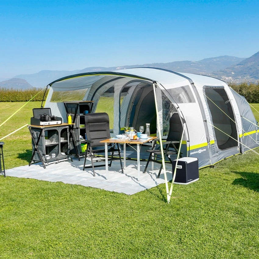 migliori-tende-da-campeggio-gonfiabili-374lzf-1.jpg Tenda gonfiabile da campeggio 380x540 Paraiso 5/6 posti Brunner - immagine 1