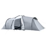 Outsunny Tenda da Campeggio 5 Posti, Impermeabile, 590x245x193cm, Grigio