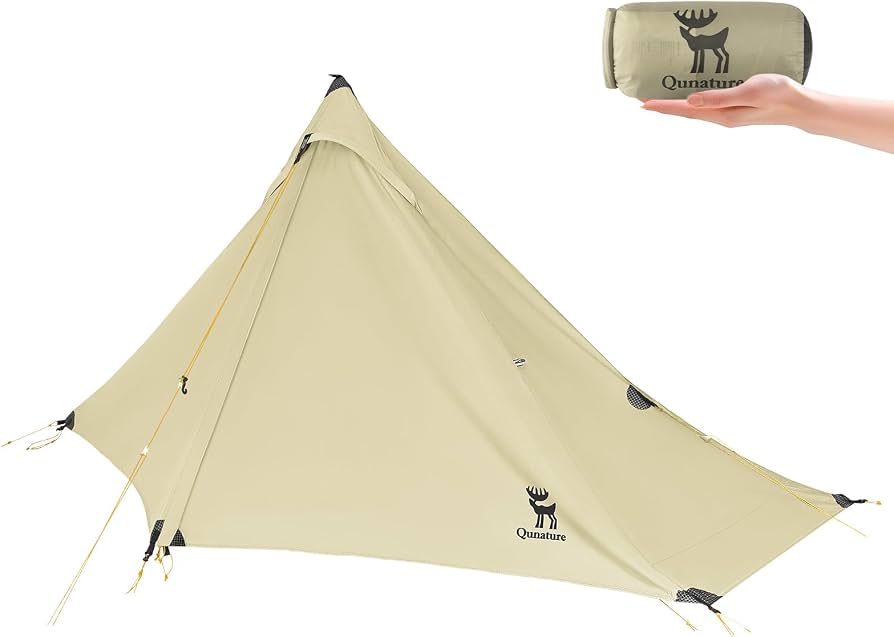 tenda-1-posto-596gcw-1.jpg Qunature Tenda da Campeggio per 1 Posto, Tenda Singola per Trekking senza Pali di Supporto, Ultraleggera e Portatile, Impermeabile e Antivento, per Bikepacking Escursionismo, Bianco : Amazon.it: Sport e tempo libero - immagine 1