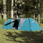 Tenda da Campeggio Impermeabile a Cupola per 8 Persone Blu, Spaziosa e Confortevole | Leroy Merlin