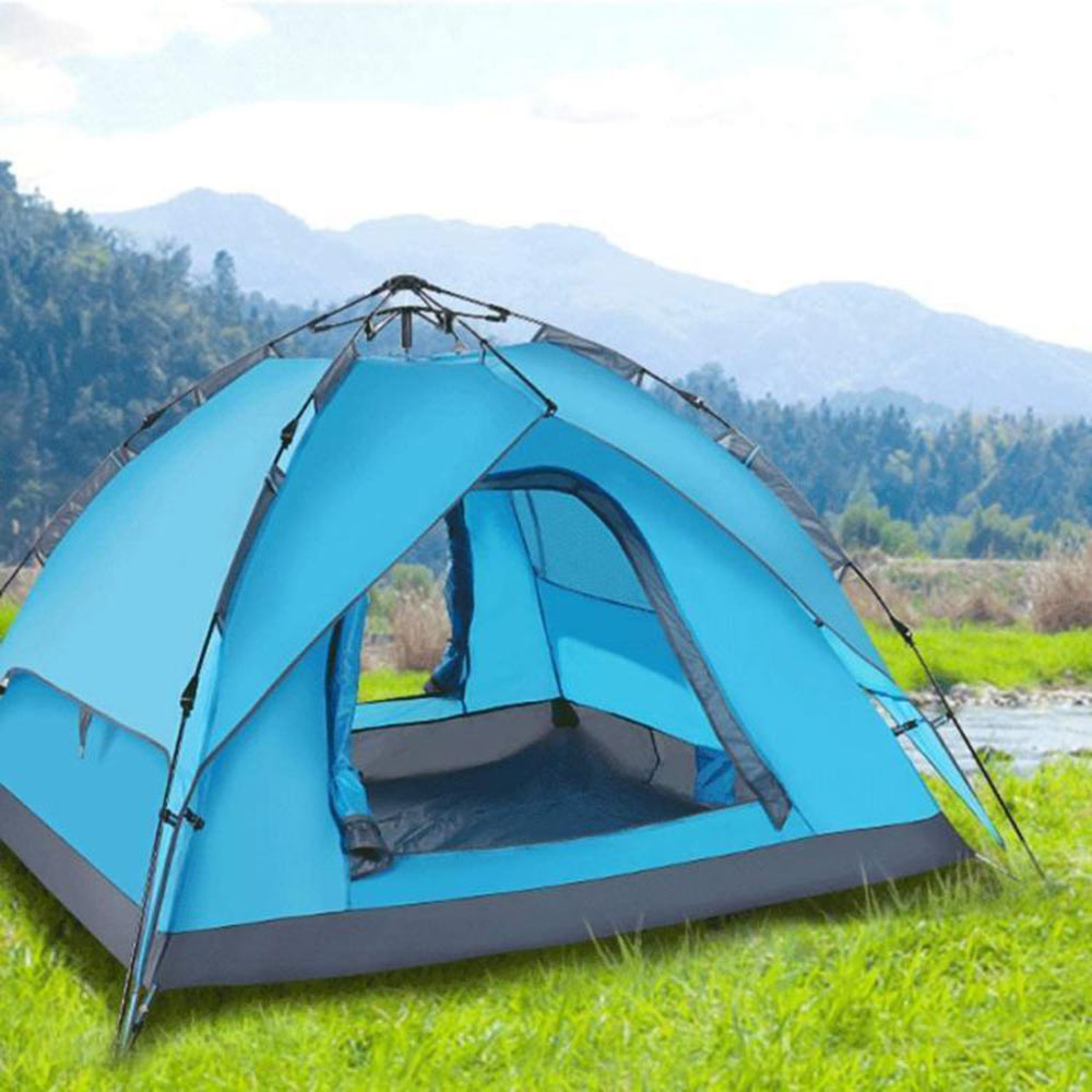 tenda-campeggio-2-posti-874lmi-1.jpg Tenda da campeggio 2 posti con zip sacca di trasporto 200x150x120 cm - immagine 1