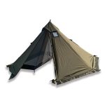 Tenda da campeggio a forma di tepee per stufa invernale, impermeabile, per 1 persona, con ghetta antineve – Tenda a piramide calda per esterni Tipi : Amazon.it: Sport e tempo libero