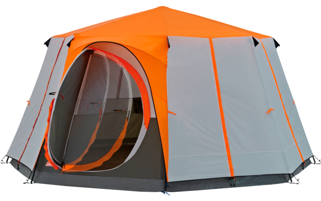 tenda-da-campeggio-8-posti-536fov.png Tenda familiare Coleman Octagon per 8 persone arancione - immagine 1