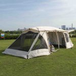 Miuxe Tende da Campeggio 8 Persone a Tunnel con 2 Camere da Letto, Ampia Zona Giorno E Vestibolo, Tenda per Famiglie Numerose 3000 Mm Impermeabile, UV50+, Tenda Glamping per Pesca, Escursioni :