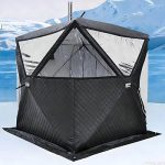 Tenda portatile per pesca sul ghiaccio, 3 strati isolante, sauna secca per uso domestico, tenda da campeggio invernale con sfiato antifumo, perfetta per casa giardino e attività all'aperto : Amazon.it: Sport e