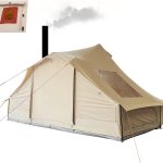 UNISTRENGH Tenda da Campeggio Grande 8 10 Persona Alta, Yurta Tenda Mongola 4 Stagioni con Stufa Famiglia, Glamping Luxury Invernale (4.9m X 4.6m x 3m) : Amazon.it: Altro