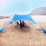 Zceplem Tenda Da Spiaggia, Tenda Da Spiaggia Antivento, Ombrellone Portatile Con 2 Pali In Alluminio, 1 Borsa Per Il Trasporto, Perfetta Per La Spiaggia, Il Campeggio, La Pesca (210x150x170cm) : Amazon.it: Sport