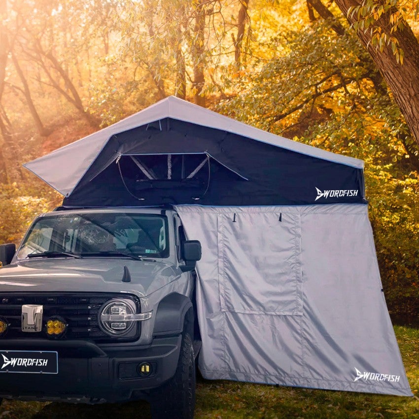 tenda-da-tetto-4-posti-150eek-1.jpg Tenda da tetto universale per auto 4 posti 160x240cm Nightroof L | Leroy Merlin - immagine 1