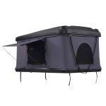 LOLLANDA Tenda da tetto rigida con scala telescopica, materasso spesso, impermeabile e antivento — Per Jeep, SUV, Van e Pickup (Rettangolare)