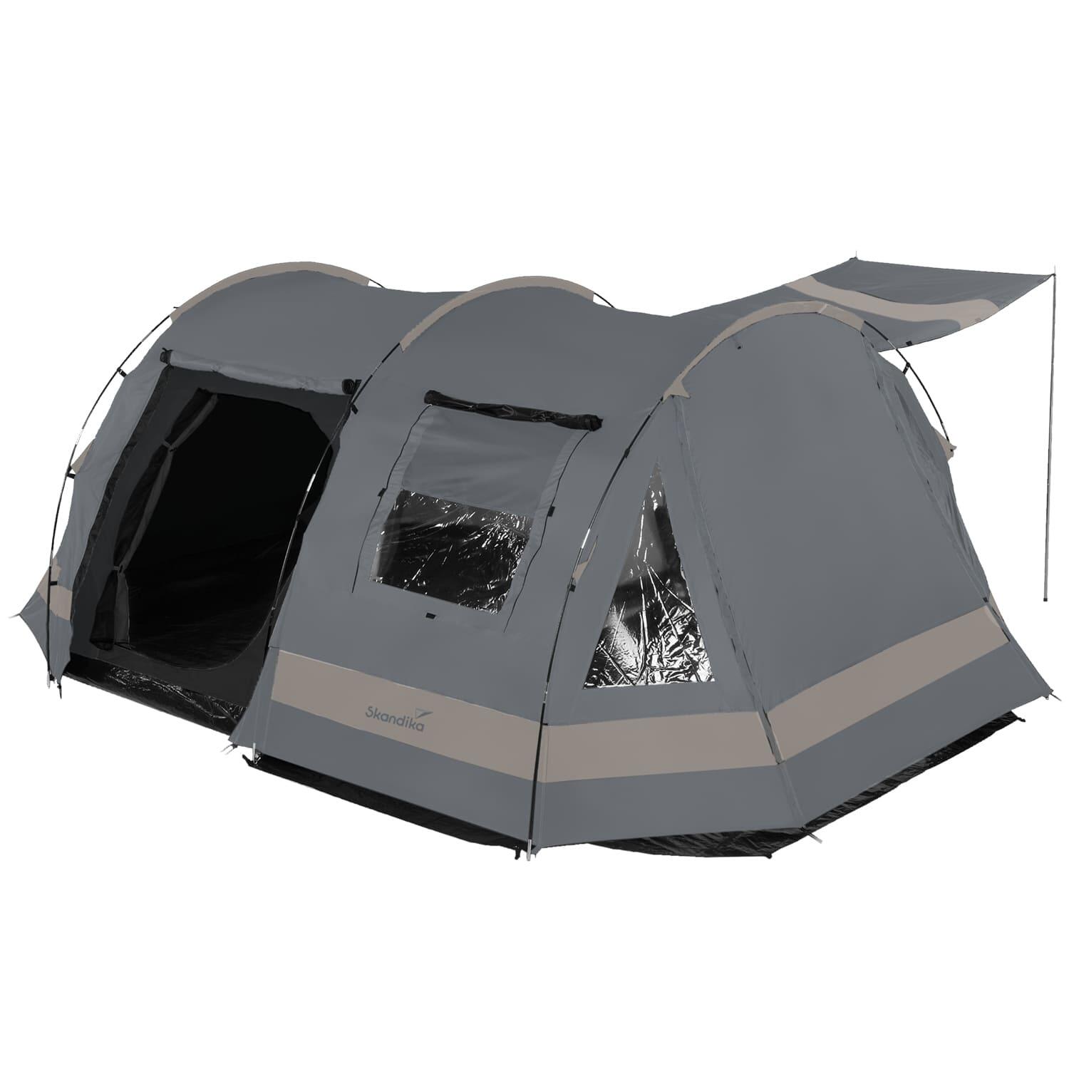 tenda-decathlon-6-posti-392vld-1.jpg Tenda campeggio familiare Kambo 6 persone Outdoor 1x cabine - immagine 1