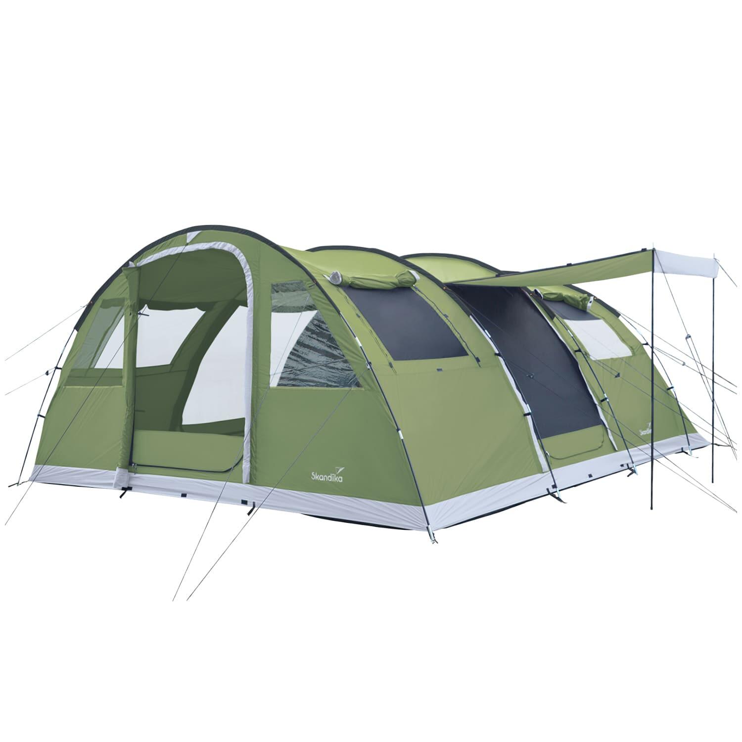 tenda-decathlon-6-posti-676wpr-1.jpg Tenda da campeggio familiare Gotland 6 Protect 2x cabine scure zanzariera - immagine 1