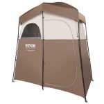 VEVOR Tenda da Bagno per Campeggio Tenda Pop up per la Privacy 210,8x106,7x210,8 cm, Tenda Cabina Doccia Portatile da Campeggio all'Aperto 2 Spazi, Tenda Spogliatoio Portatile da Campeggio per Doccia