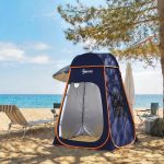 Tenda doccia portatile istantanea con montaggio rapido e borsa per il trasporto impermeabile, blu scuro | Leroy Merlin