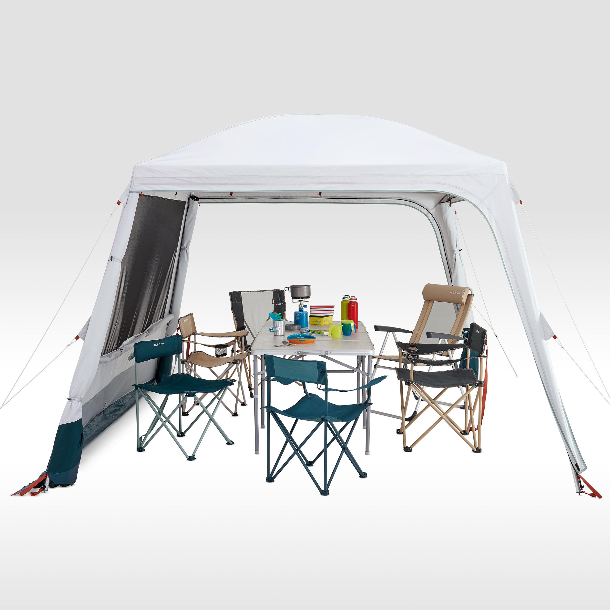 tenda-gazebo-decathlon-577wfo-1.jpg Gazebo campeggio ARPENAZ BASE FRESH | 10 POSTI - immagine 1