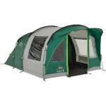 Rocky Mountain 5 Plus Tenda a Tunnel per 4 Persone Colore Verde / Grigio