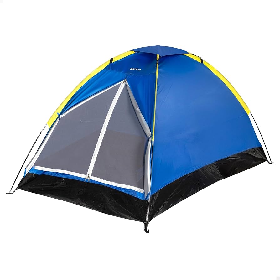 tenda-per-due-persone-886umu-1.jpg AKTIVE Tenda da campeggio per 2 persone 200x120x100 cm blu, leggera e facile da montare, design igloo con struttura robusta, ventilazione posteriore e borsa per il trasporto (52550) : Amazon.it: Sport e - immagine 1