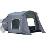 VEVOR Tenda Posteriore per Auto Tenda da Portellone Posteriore da Auto SUV 3,23x2,44 m Impermeabile PU 3000mm, Tendone da Veicoli per Campeggio ...