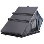 VEVOR Tenda da Tetto Rigida, Tenda da Tetto Triangole Naturnest Rigida per 2 3 Persone, Tenda da Tetto Rigida Pieghevole con Scala Telescopica e ...