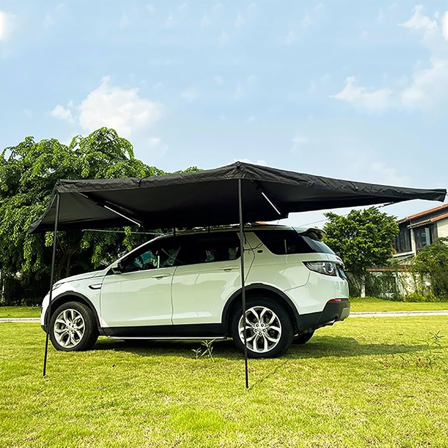 tendalino-auto-307gxu-1.jpg JCSRYD Tenda per Camper Tenda da Auto a Settore a 180°, Tendalino Laterale per Auto Estraibile sul Portapacchi da 200 cm Piedi, Tendalino per Auto Retrattile, per SUV/Camion/Furgone : Amazon.it: Auto e - immagine 1