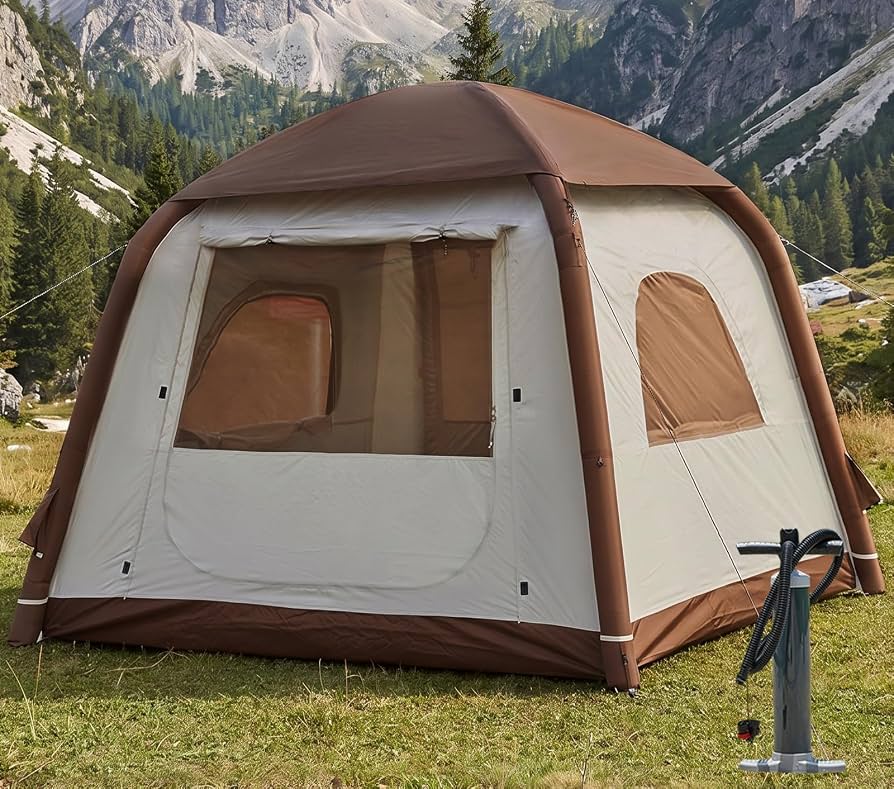 tende-campeggio-grandi-753mil-1.jpg Tenda da campeggio gonfiabile, per 2 4 persone, ombrellone, Oxford, impermeabile, facile da installare, tenda da casa : Amazon.it: Sport e tempo libero - immagine 1