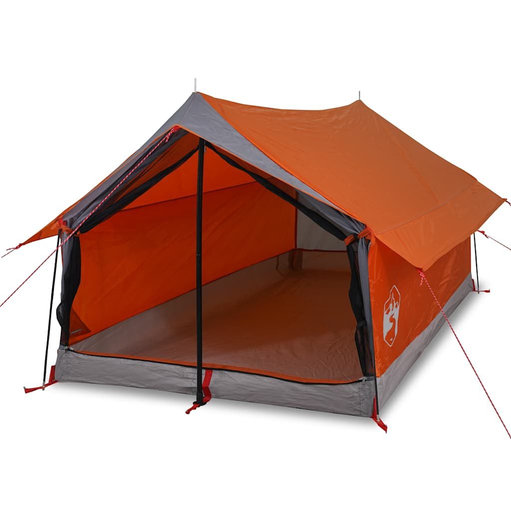 tende-da-campeggio-2-posti-949rnm-1.jpg vidaXL Tenda da Campeggio 2 Persone Grigio e Arancione Impermeabile | vidaXL.it - immagine 1