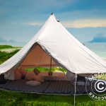 Tenda a campana per glamping, TentZing®, 5x5m, 6 Persone, Sabbia
