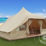 Tenda per il glamping, TentZing®, 4x5m, 10 persone, Sabbia