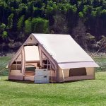 Tenda Gonfiabile, Tenda a Campana Glamping Gonfiabile in Tela, Tende Glamping Grandi per 4 6 Persone, Installazione Facile, Traspirante Impermeabile, Tende in Tela Oxford per Escursioni Campeggio : Amazon.it: Sport e tempo libero