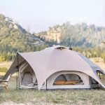 ZDHFFFUK Tenda da campeggio familiare per 6 persone con vista panoramica a 360° Tenda glamping