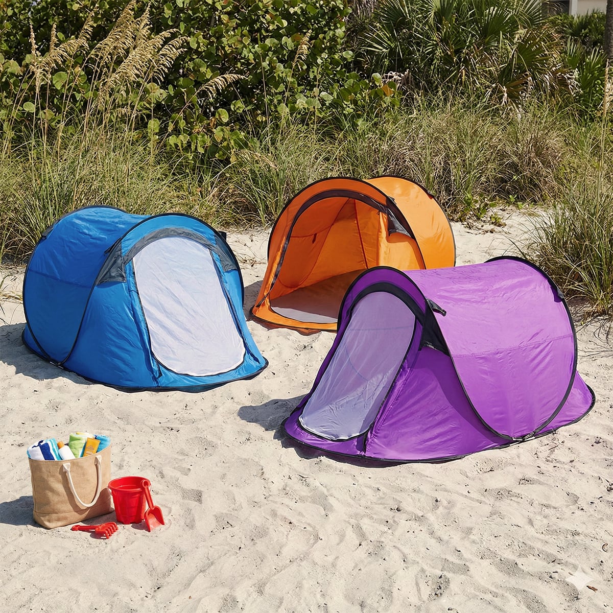 tende-parasole-da-spiaggia-086yyw-1.jpg Tenda da spiaggia 2 posti mare TendaFacile XL campeggio camping - immagine 1